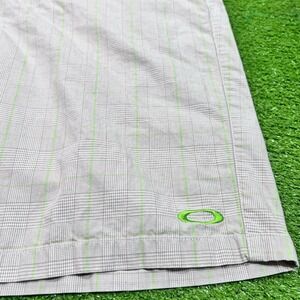 Vintage Y2K Oakley Plaid Shorts SZ 38‎ Lime Green Oakley Performance Golf Chino